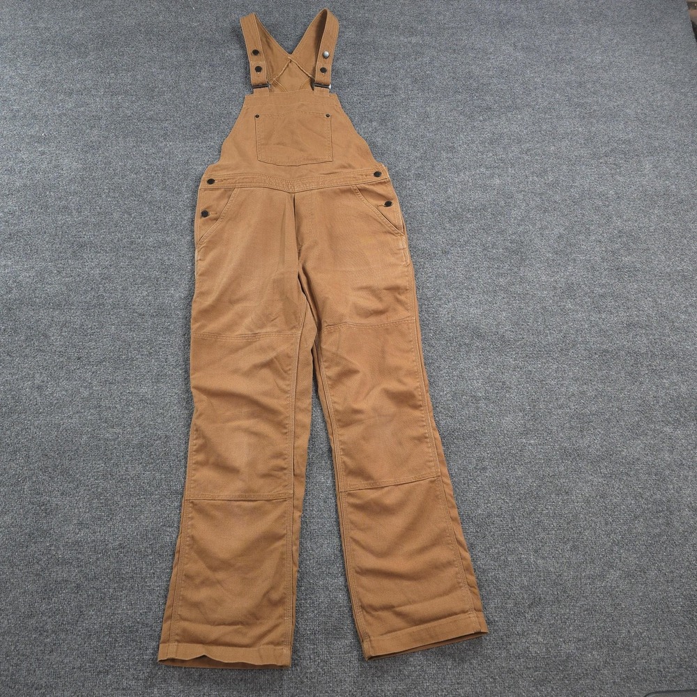 Patagonia Overalls Womens M Brown All Seasons Hemp Canvas Bib Double Knee Work